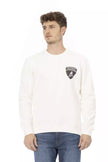 Automobili Lamborghini Weißer Herren-Pullover aus Baumwolle