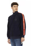 Automobili Lamborghini Blauer Herren-Sweatshirt aus Polyester