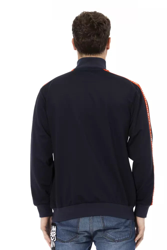 Automobili Lamborghini Blauer Herren-Sweatshirt aus Polyester