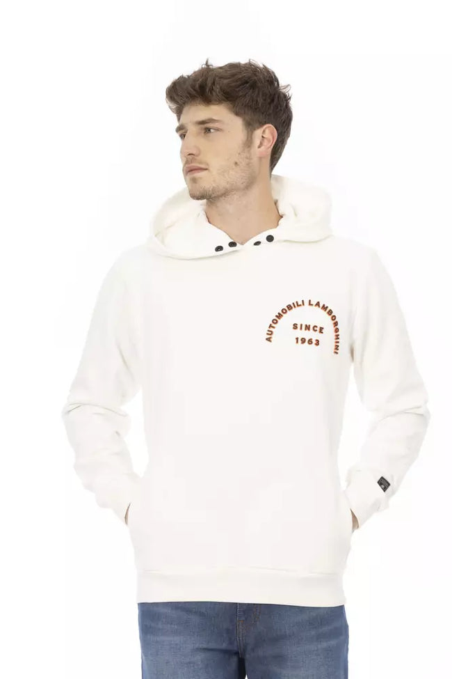 Automobili Lamborghini Baumwoll-Pullover in Weiß