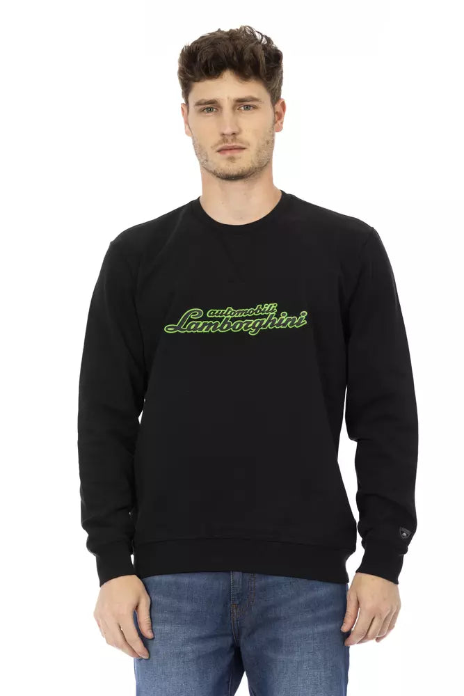 Automobili Lamborghini Schwarzes Baumwollhemd