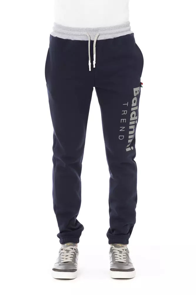 Baldinini Trend Blaue Baumwoll-Sport-Hose für Herren