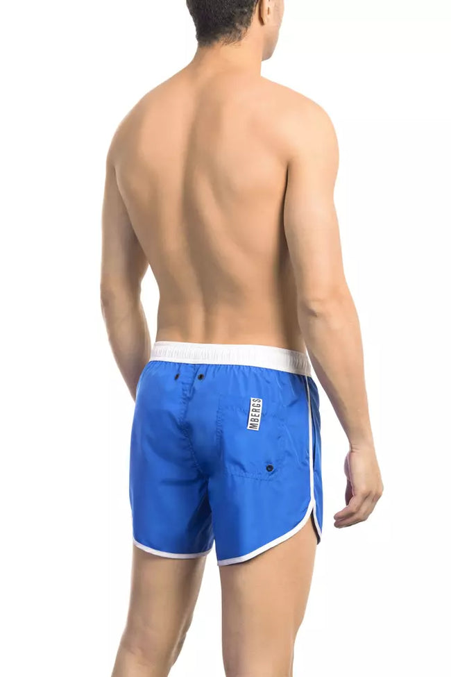 Bikkembergs Blaue Badeshorts aus Polyester