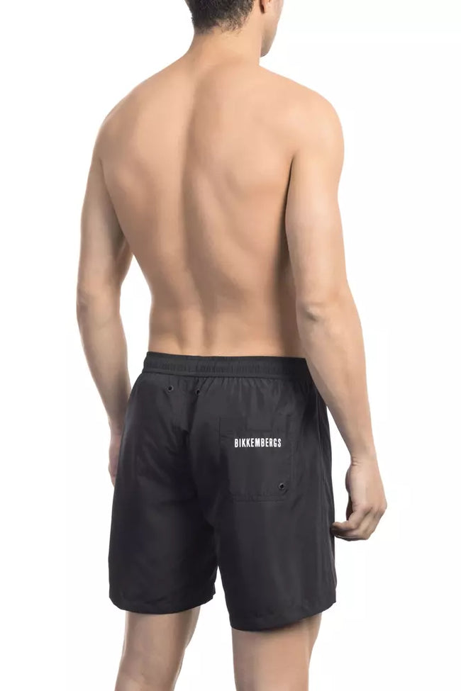 Bikkembergs Schwarze Badeshorts aus Polyester
