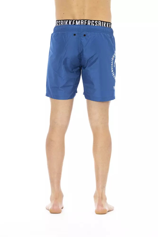 Bikkembergs Blaue Badeshorts aus Polyester