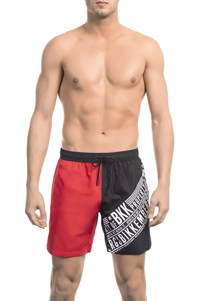Bikkembergs Rote Polyester-Badehose für Herren
