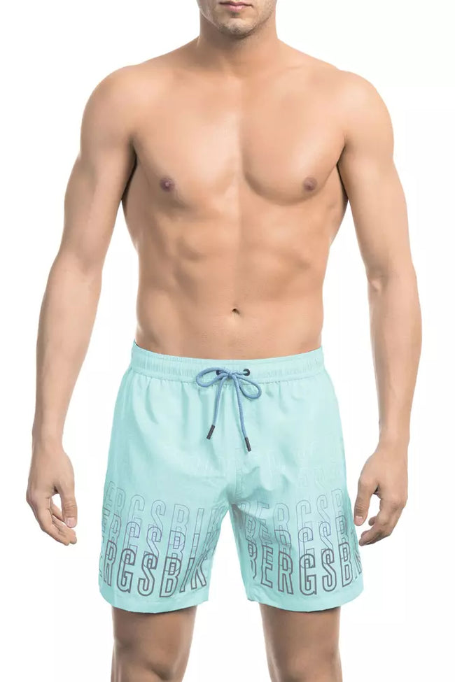 Bikkembergs Blaue Badeshorts aus Polyester