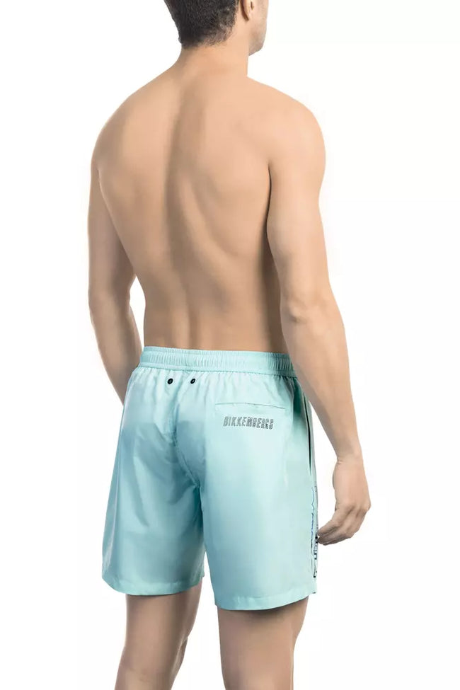 Bikkembergs Blaue Badeshorts aus Polyester