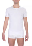 Bikkembergs Weißes Herren-T-Shirt aus Baumwolle