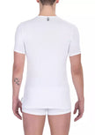 Bikkembergs Weißes Herren-T-Shirt aus Baumwolle