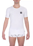 Bikkembergs Weißes Herren-T-Shirt aus Baumwolle