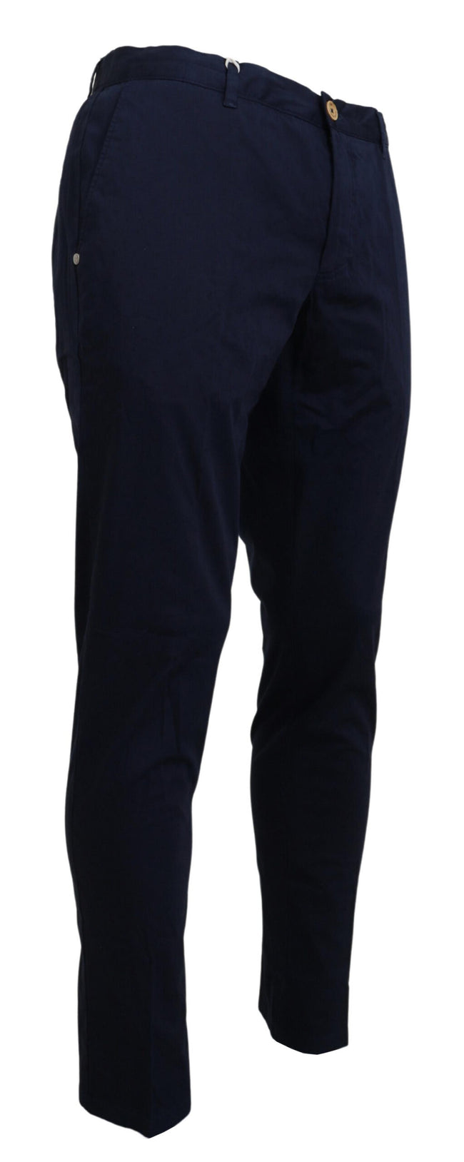 Domenico Tagliente Dunkelblaue Baumwoll-Skinny-Hose für Männer