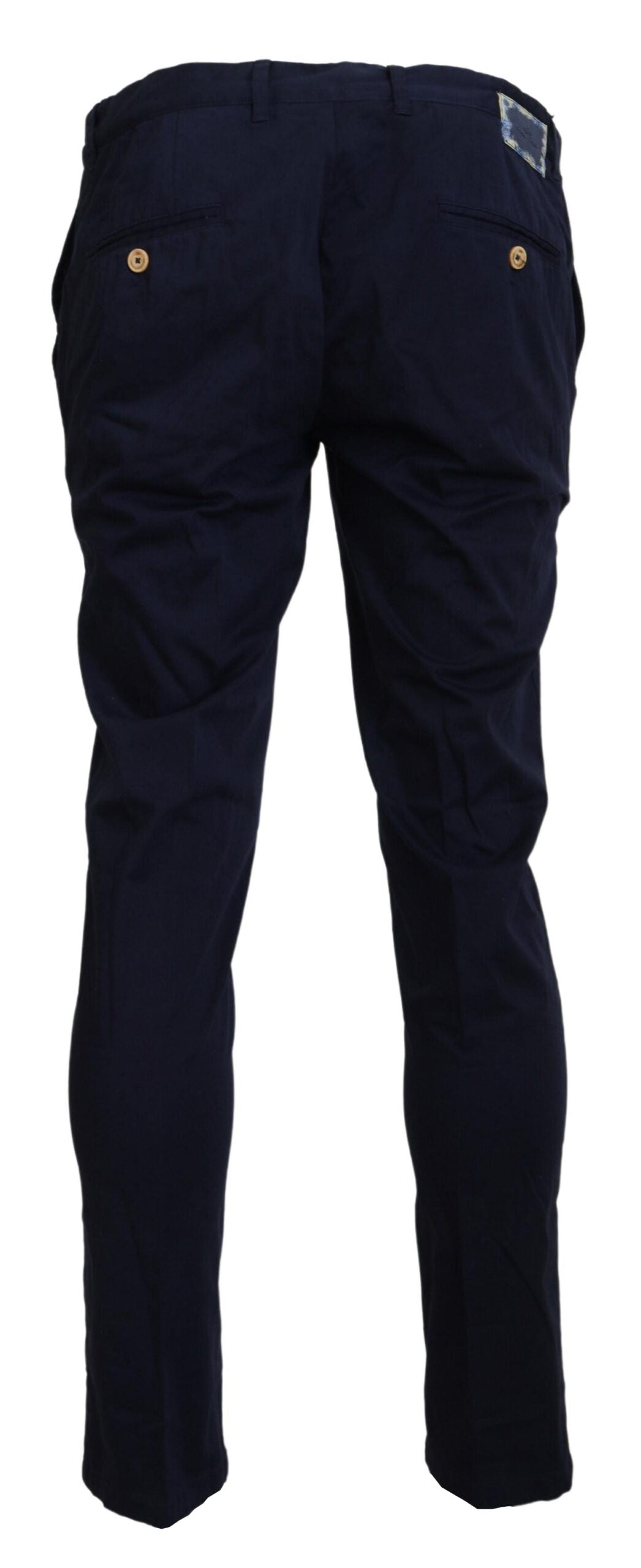 Domenico Tagliente Dunkelblaue Baumwoll-Skinny-Hose für Männer