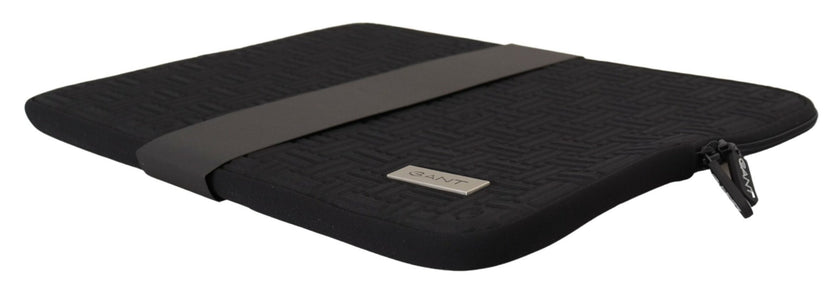 Gant Schwarzes gepolstertes Etui Tasche Zipper Cover Sleeve Case