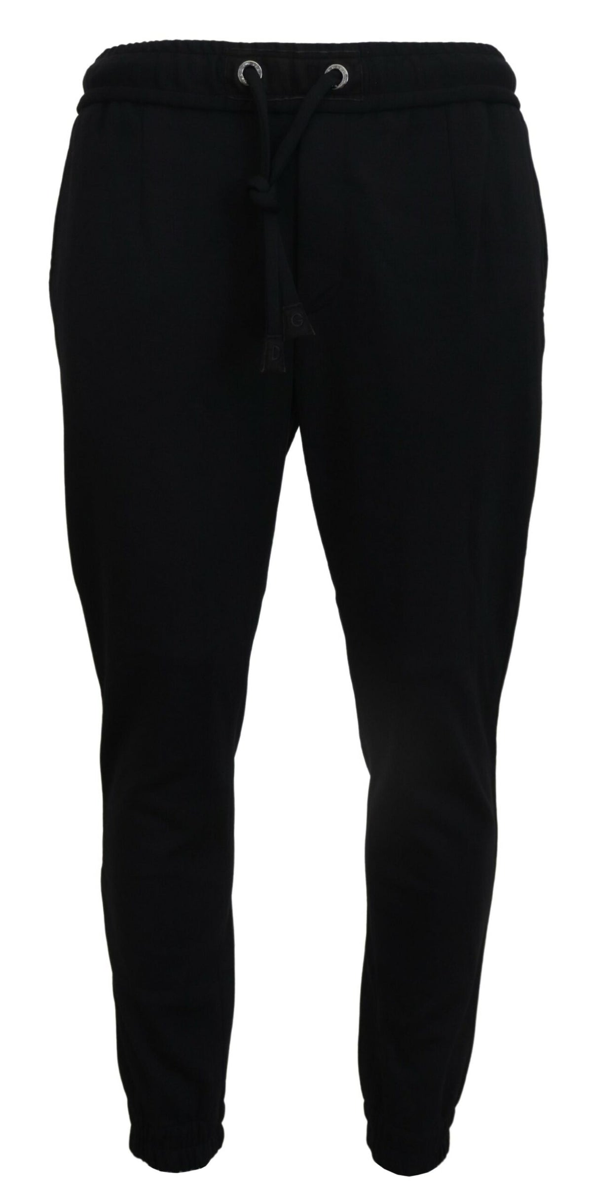Dolce & Gabbana Schwarze Herren Sport Wolle Sweatpants Hosen
