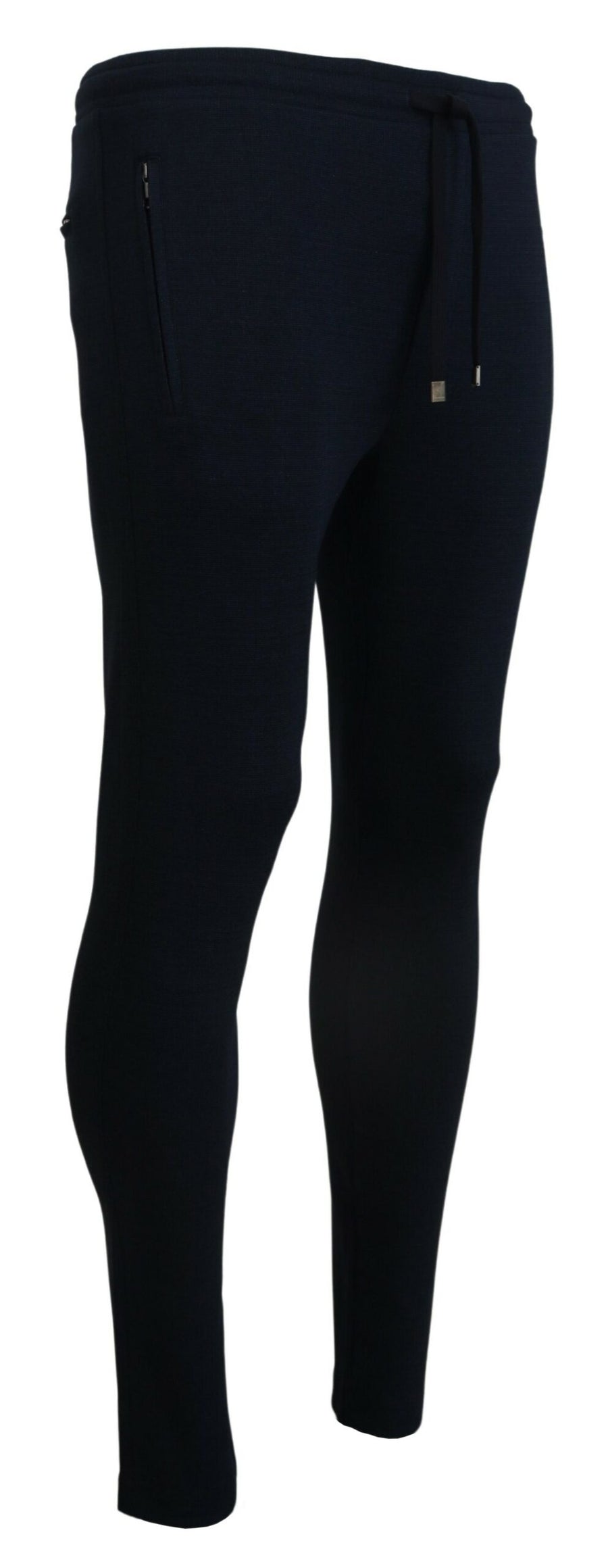 Dolce & Gabbana Blaue Herren Sport Baumwoll Sweatpants Hosen