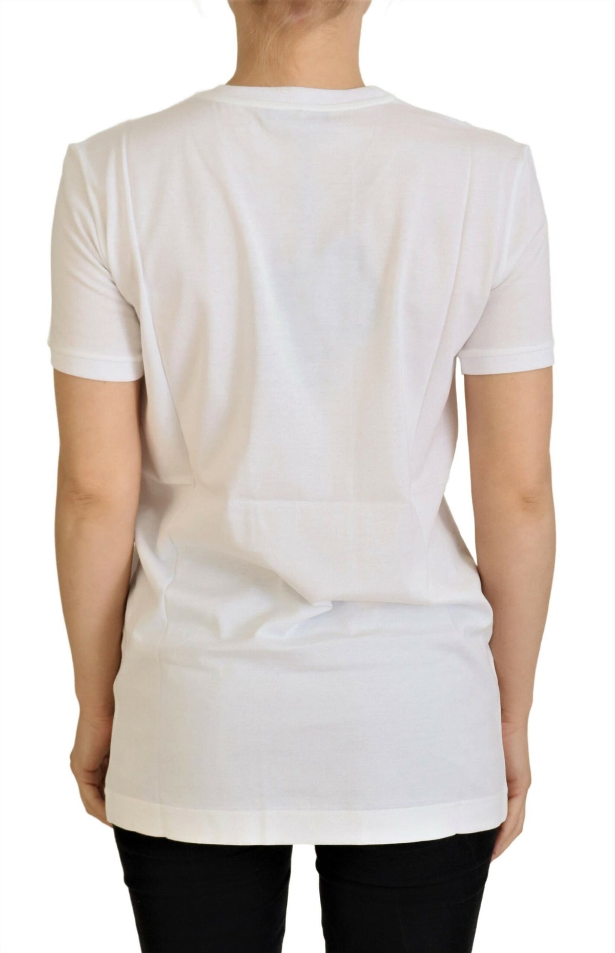 Dolce & Gabbana Weißes Baumwoll-T-Shirt von DG Loves SUD