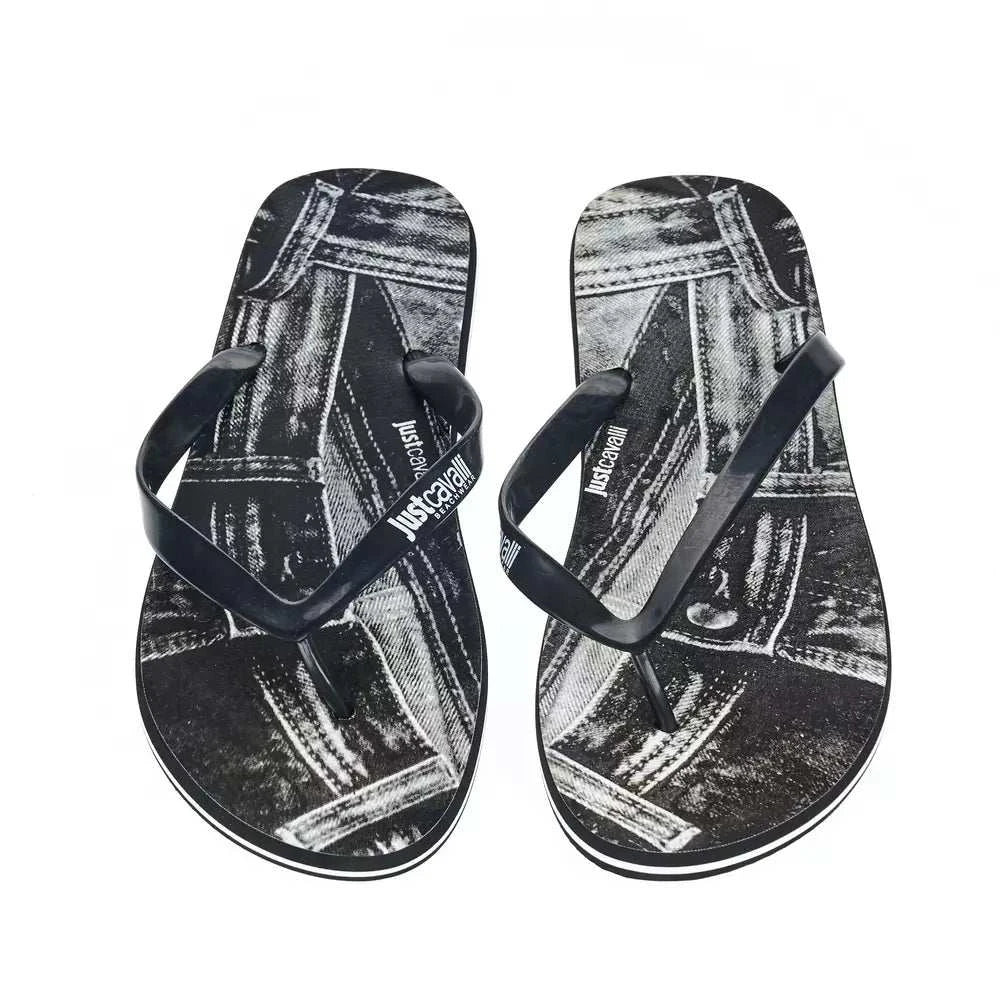 Just Cavalli Men's Black EVA Sandals