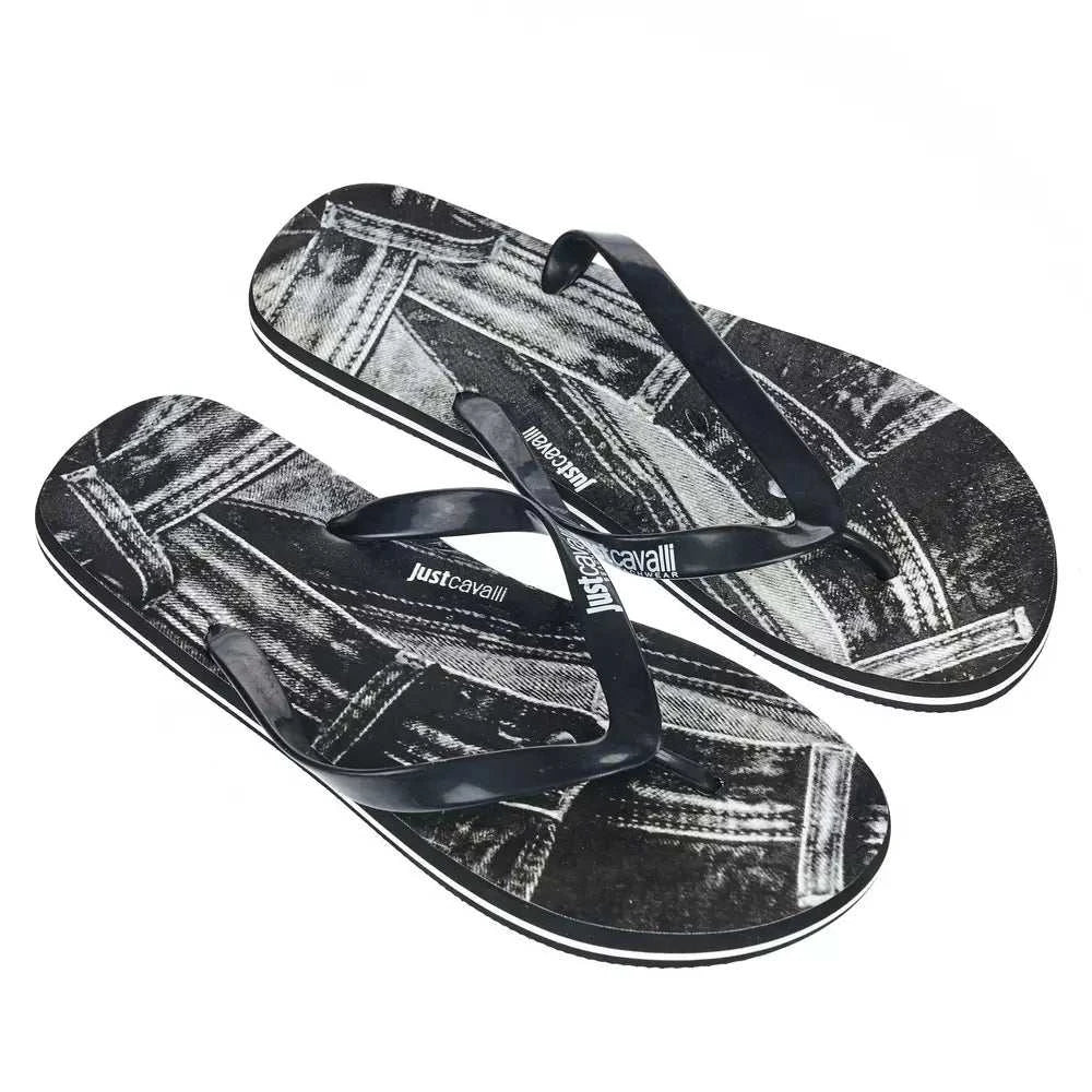 Just Cavalli Men's Black EVA Sandals