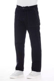 Alpha Studio Blaue Herrenhose aus Baumwolle