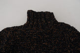 Dolce & Gabbana Brauner Fatto A Mano Rollkragenpullover Pullover