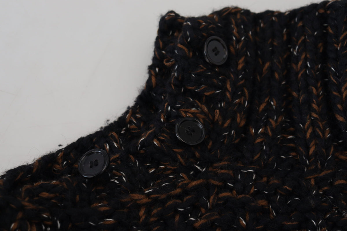 Dolce & Gabbana Brauner Fatto A Mano Rollkragenpullover Pullover