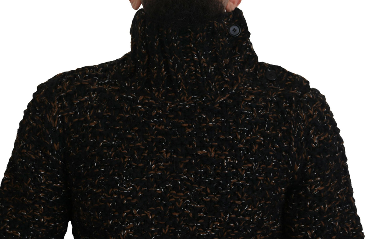 Dolce & Gabbana Brauner Fatto A Mano Rollkragenpullover Pullover