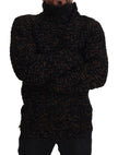 Dolce & Gabbana Brauner Fatto A Mano Rollkragenpullover Pullover