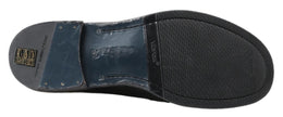 Dolce & Gabbana Schwarzes Pferd Leder Perugino Stiefel