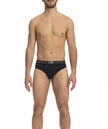 Cavalli Class Blauer Baumwoll-Slips für Herren im 3er-Pack
