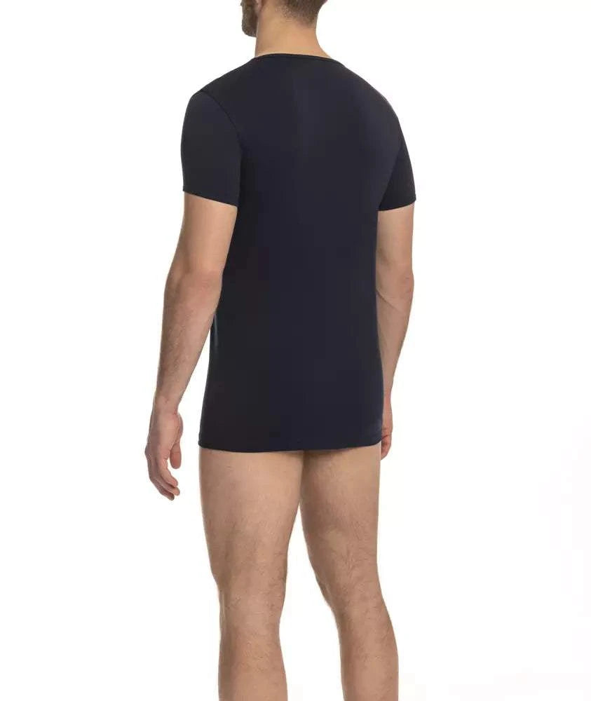 Cavalli Class "Blaues Baumwoll-T-Shirt für Herren"