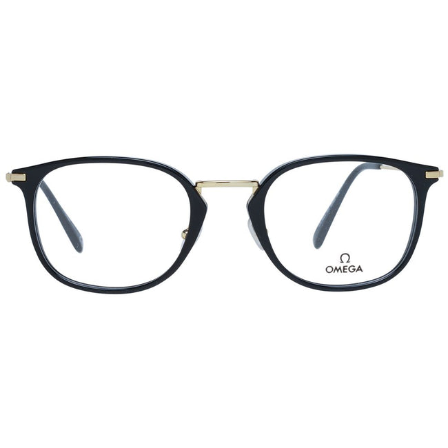 Omega Brille aus schwarzem Metall & Kunststoff (Gestell)