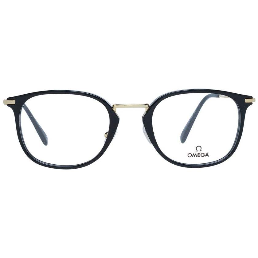 Omega Brille aus schwarzem Metall & Kunststoff (Gestell)
