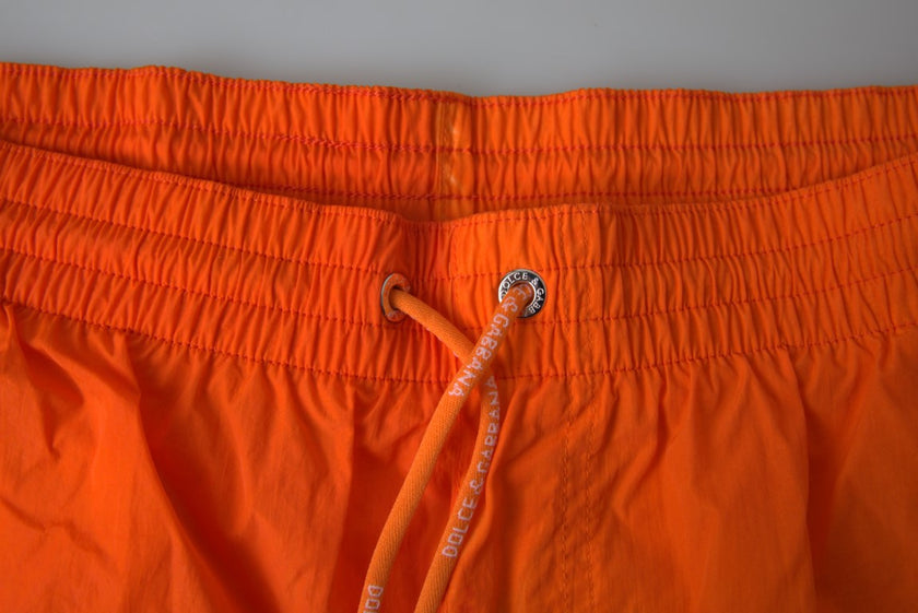 Dolce & Gabbana Orange Blau Gradient Beachwear Badehose Shorts