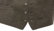 Dolce & Gabbana Schwarzes Flachs-Baumwollkleid Weste Blazer