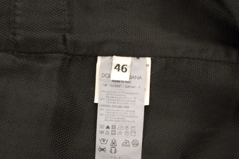 Dolce & Gabbana Black Cotton-Viscose Dress Vest Blazer