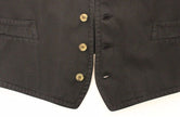 Dolce & Gabbana Schwarzes Baumwoll-Viskose-Kleid Weste Blazer