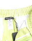 Dolce & Gabbana Hellgrüne Herren Cargo-Bermudashorts aus Baumwolle