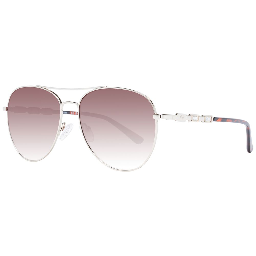 Guess Sonnenbrille aus silbernem Metall