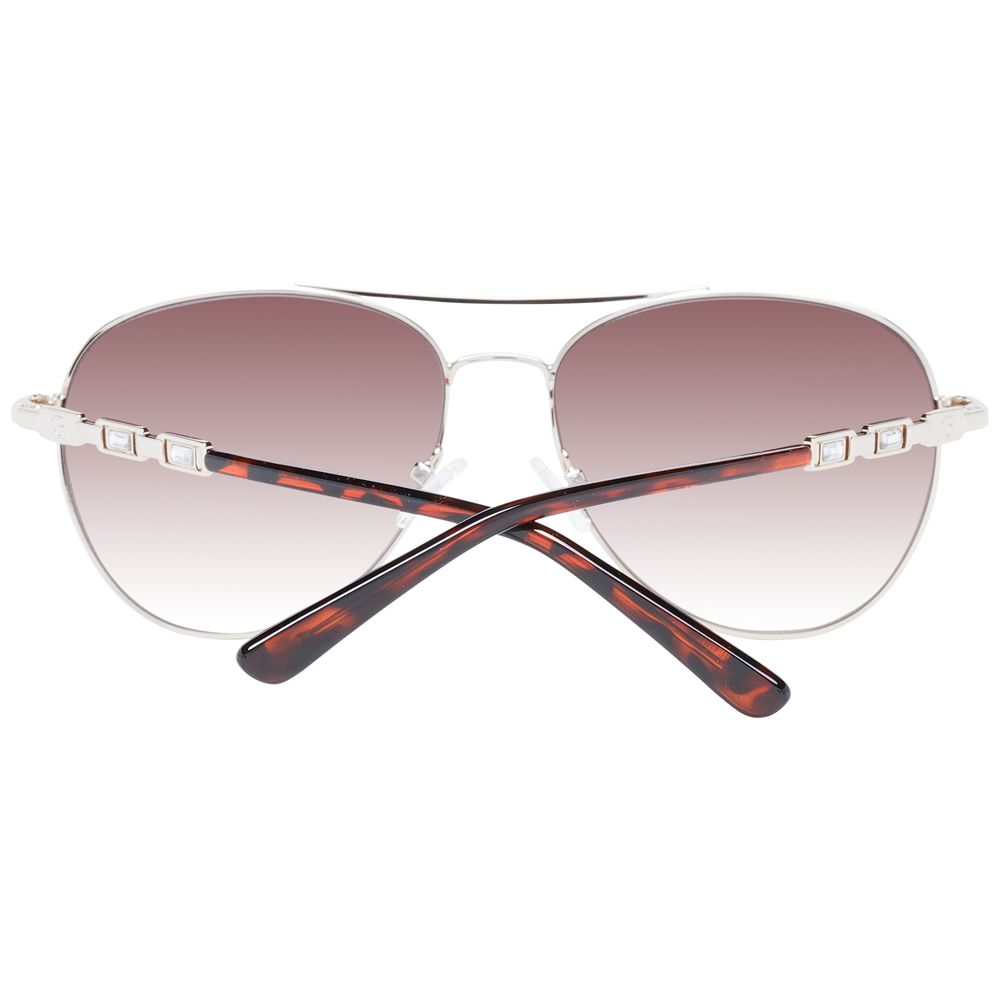 Guess Sonnenbrille aus silbernem Metall