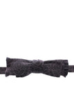 Dolce & Gabbana Graue Schwarze Wollfliege