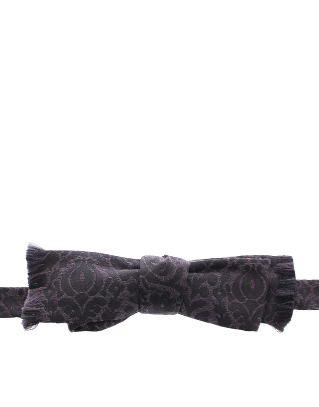 Dolce & Gabbana Graue Schwarze Wollfliege
