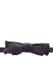 Dolce & Gabbana Graue Schwarze Wollfliege