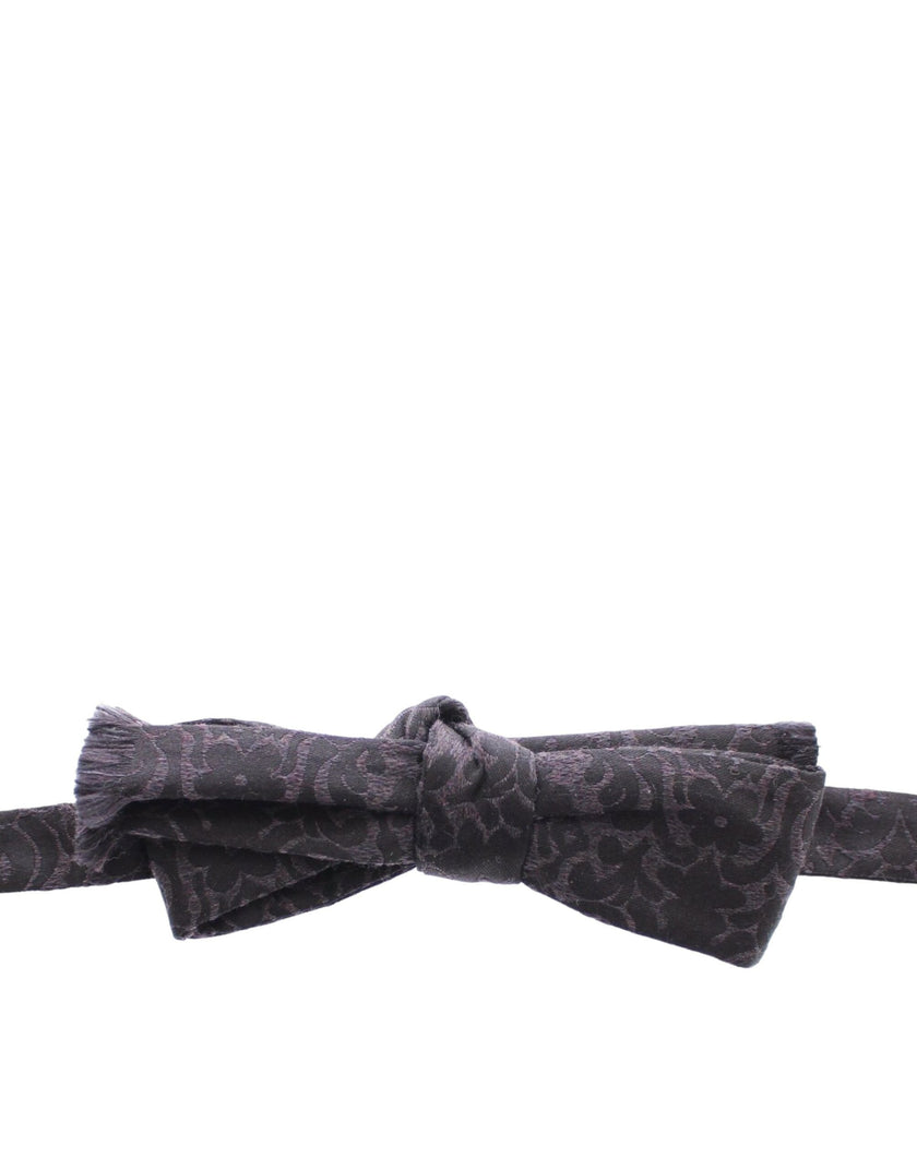 Dolce & Gabbana Graue Schwarze Wollfliege