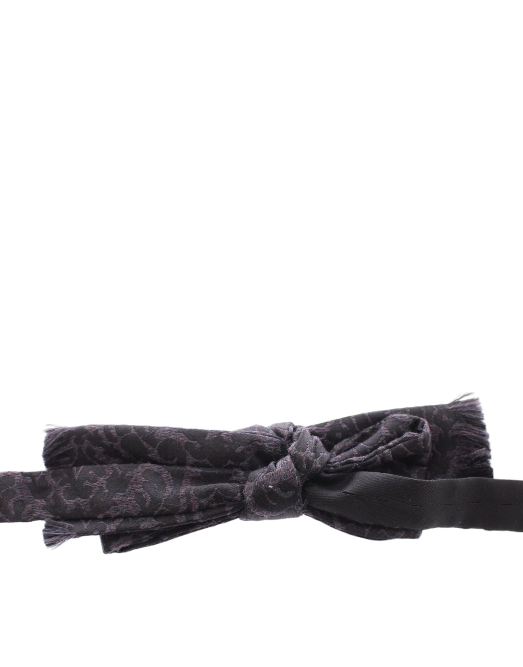 Dolce & Gabbana Graue Schwarze Wollfliege
