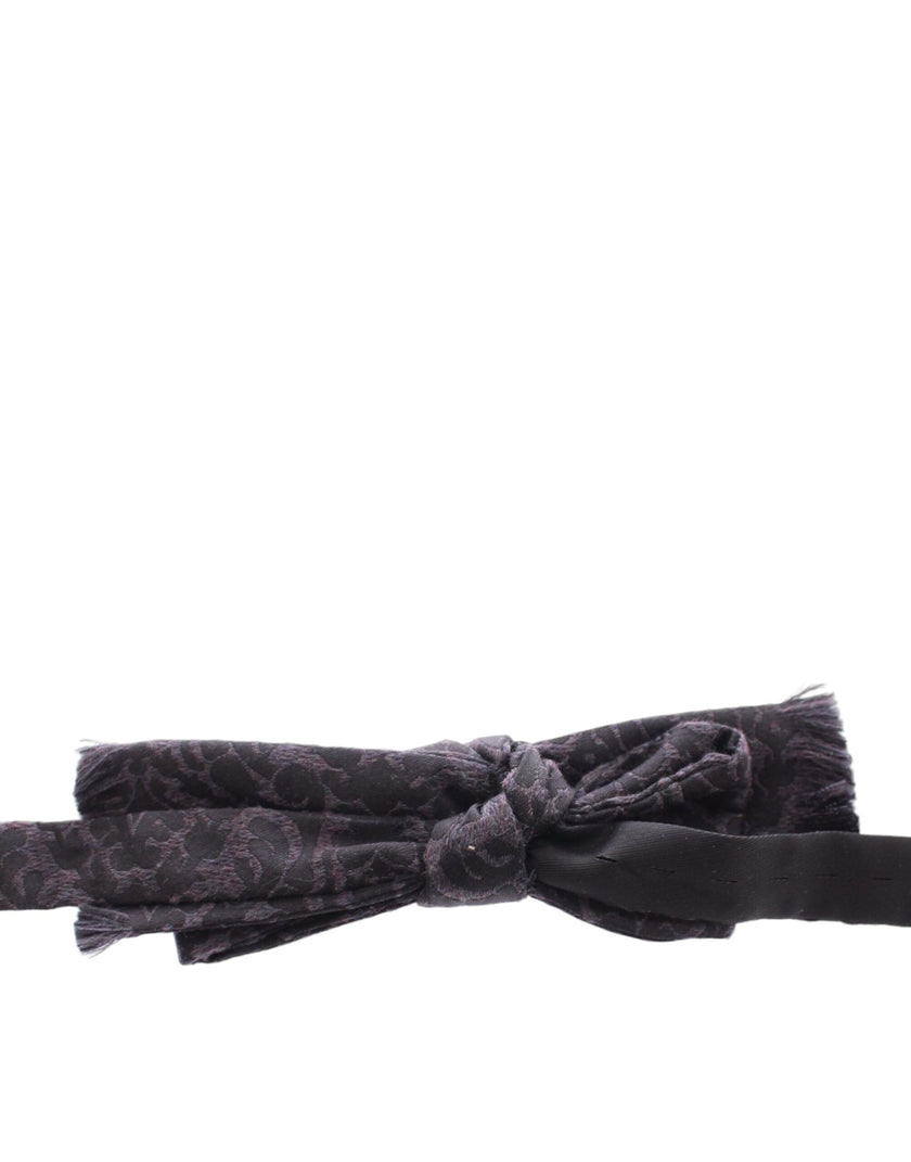 Dolce & Gabbana Graue Schwarze Wollfliege