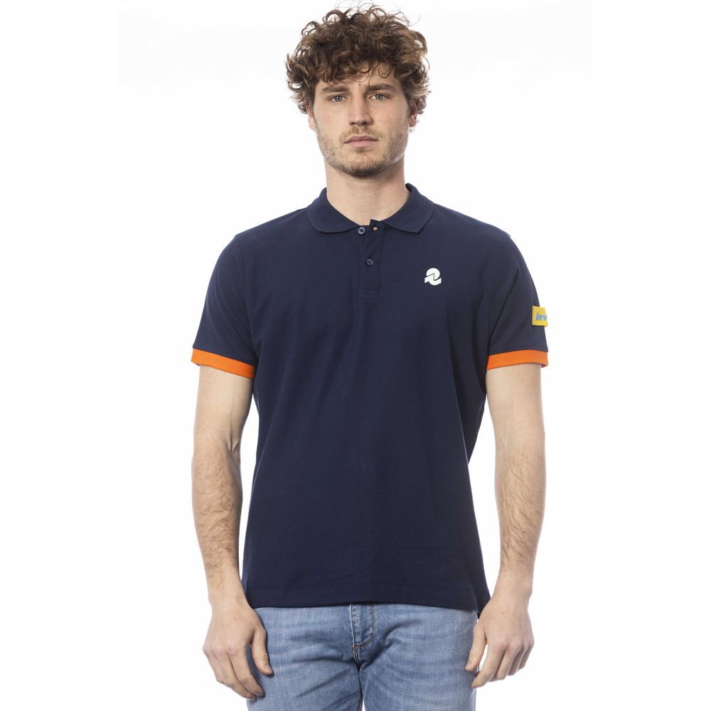 Invicta Blaues Baumwoll-Poloshirt für Herren