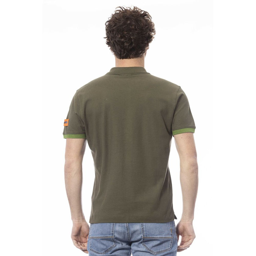 Invicta Grünes Herren-Poloshirt aus Baumwolle