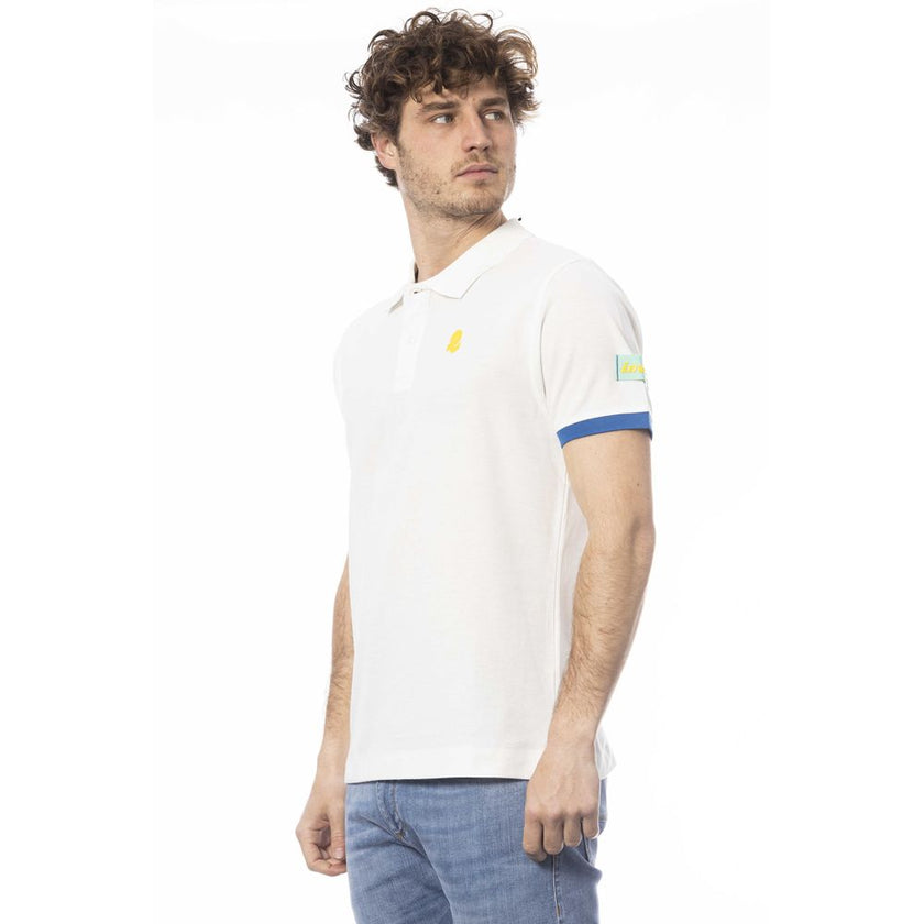 Invicta Weißes Poloshirt aus Baumwolle für Herren