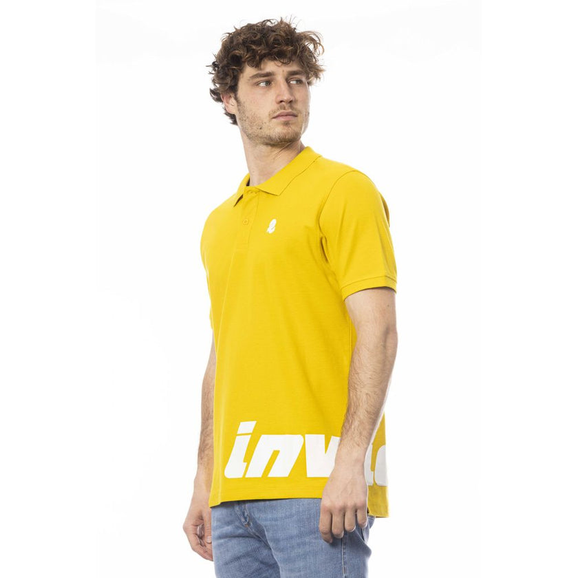 Invicta Herren Poloshirt aus gelber Baumwolle